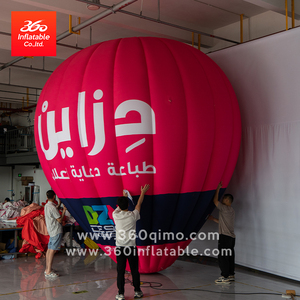 Globo de aire caliente inflable personalizado-tela Oxford inflable publicitaria para decoración de celebración de Halloween con luz LED - Product Image 4