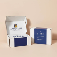 Carton pliable avec logo personnalisé Boîte en carton pliable en papier kraft pour emballage d'expédition de parfum de bijoux Boîte en carton cadeau de Noël