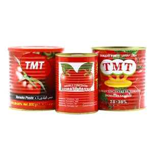 Goed Merk Saus Blik Tomatenpuree Tomaten Of Zakje Tomatenpuree 28-30% Brix Met Goedkope Prijs Hoge Kwaliteit de Tomate