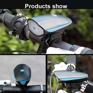 Luce Anteriore LED Impermeabile <span class=keywords><strong>per</strong></span> Bicicletta con Clacson USB, Faro <span class=keywords><strong>per</strong></span> <span class=keywords><strong>Mountain</strong></span> <span class=keywords><strong>Bike</strong></span> <span class=keywords><strong>per</strong></span> Guida Notturna con Allarme Sonoro - Product Image 3