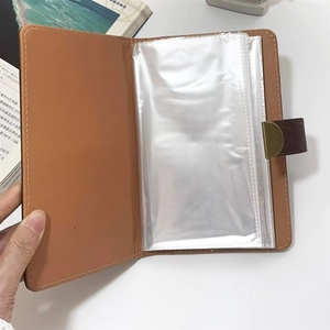 A6 Transparent Budget Binder Money Saving Planner <b>Expanding</b> Wallet 50 PP Sheets Faux Leather Cover Lock Design Cash Envelope - Product Image 5