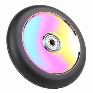 Roues de <span class=keywords><strong>trottinette</strong></span> pro 120 mm à noyau creux 88A PU légères de haute qualité pour trottinettes <span class=keywords><strong>freestyle</strong></span> 360 et trottinettes de stunt pour enfants avec roulements - Product Image 4