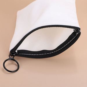 Porte-monnaie en toile à imprimer soi-même, petit portefeuille zippé, impression de logo simple, sac de voyage pratique et portable - Product Image 3
