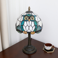 Lampe de table moderne en verre teinté, lampe de chevet pour chambre à coucher, lampe LED Sakura pour décoration de mariage, en stock aux États-Unis et au Canada