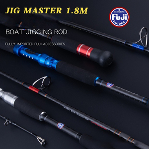 คันเบ็ดตกปลา FJORD OEM FUJI Guides JIG <span class=keywords><strong>MASTER</strong></span> ขนาด 1.68ม. 1.8ม. 2ม. วัสดุคาร์บอน สำหรับตกปลาทะเลแบบจิ๊กกิ้ง - Product Image 4