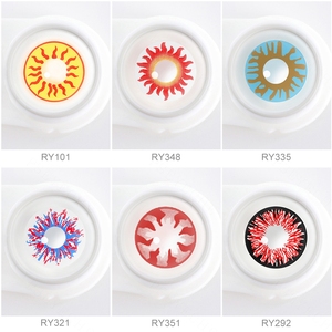 Lentes de Contacto Suaves para Cosplay, Lentes de Contacto de Crazy Eye, Precio Al por Mayor, Lentes de Contacto de Sun God, Material Seguro y Suave, Lentes Anuales, Novedad - Product Image 3