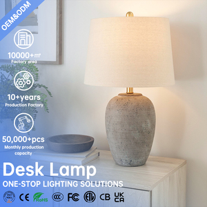<span class=keywords><strong>Lampe</strong></span> de table en céramique gris brun moderne avec abat-jour en lin <span class=keywords><strong>beige</strong></span>, <span class=keywords><strong>lampe</strong></span> de chevet pour chambre à coucher, salon, bureau, décoration - Product Image 1