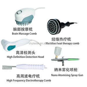 Calamus Portable 5-in-1 High Frequency Scalp Analyzer HD Detector Ozone Therapy Hair Growth Vibration Metal Massage Comb Salon - Product Image 3