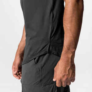 Personnalisé Nouveau Design Vos Propres Vêtements D'entraînement Polyester Spandex Gym Active Wear Muscle Fitted Tee Hommes Fitness t Shirt - Product Image 4