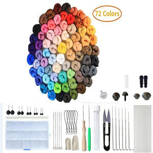 Ensemble de <span class=keywords><strong>6</strong></span> filatures artisanales <span class=keywords><strong>en</strong></span> laine mérinos, fibre de laine, feutrage à l'aiguille humide, artisanat <span class=keywords><strong>en</strong></span> feutrage, ensemble de feutrage <span class=keywords><strong>en</strong></span> laine - Product Image 6