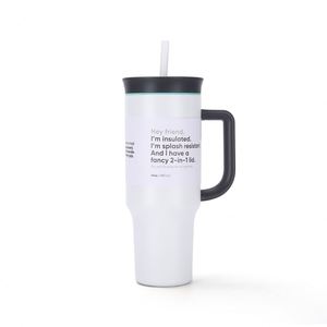 Custom 40Oz Stainless Steel Large Capacity Vacuum Insulated Travel <b>Thermos</b> Tumbler Mug Straw Drop-Resistant Modern Minimalist - Product Image 3