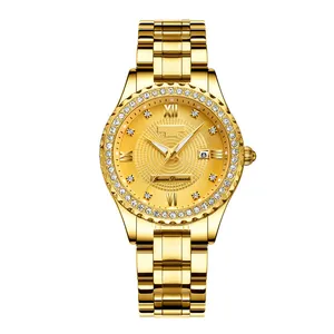 Sang trọng tùy chỉnh Bling đầy đủ Iced out Đồng hồ kim cương xem Womens sang trọng xem