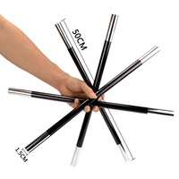 Baguette magique en plastique noir et blanc pour sorcier, sorcière, magicien, costume de fête, cadeaux, jeux d'anniversaire