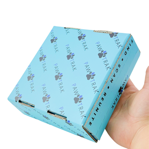 Caja de Embalaje de Cartón Corrugado Azul Cielo con Cierre Desprendible, Venta Directa de Fábrica, <span class=keywords><strong>Paquete</strong></span> Autosellable con Tiras Desprendibles, Cartón de Envío - Product Image 2