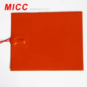 MICC personalizado alta temperatura alta calidad calentador de goma de silicona almohadilla de calefacción