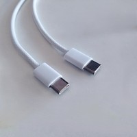 Câble de données de type C USB-C en nylon de 1m en gros avec chargeur rapide pour iPhone 15 tresse en résille