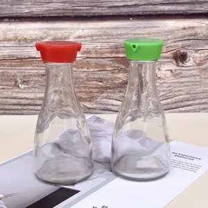 ガラス瓶に醤油と酢を保存するための空の170ml150mlゴマ油ボトル日本のスタイリッシュなスパイスガラスポットディフューザー