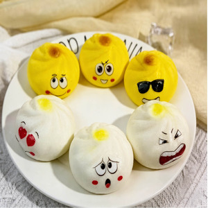 ของเล่นตุ๊กตาซาลาเปาบีบได้ขนาดใหญ่ ลูกเล่นกลิตเตอร์สีรุ้งในกล่องสุ่ม พร้อมซึ้งนึ่งสำหรับงานปาร์ตี้ - Product Image 6