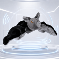 Jouet interactif pour chat IA-bionique tendance 2026, rechargeable par USB, avec capteur de mouvement et oiseau en peluche qui bat des ailes pour l'enrichissement du jeu