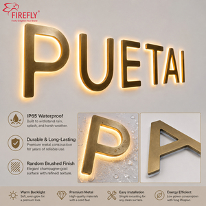 Letras 3D Personalizadas de Acero Inoxidable con Retroiluminación LED, Letras de Canal Iluminadas para Montaje en Pared Exterior, Letrero Comercial - Product Image 2