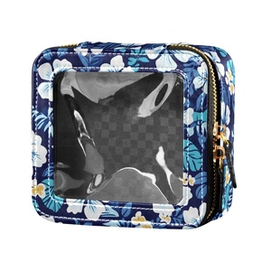 Bolsa de Maquillaje Personalizada con Logotipo para Niñas, Caja de Cosméticos Portátil de Viaje, Bolsa de Almacenamiento de Maquillaje de PVC con Cierre de Cremallera - Product Image 1