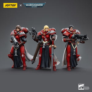 JOYTOY Dark Source 1:18 PVC ABS Figurine de Soldat Articulée Jouet Modèle <span class=keywords><strong>Warhammer</strong></span> 40K <span class=keywords><strong>Battle</strong></span> Sister Bloody Rose Convent Squad 3 Personnes - Product Image 6