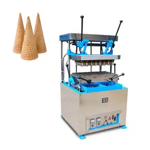 Máquina automática de conos de pizza para hacer gofres de helado barata de fábrica a la venta en Europa a un precio barato