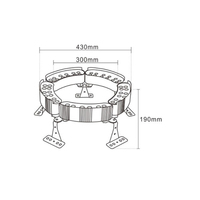 Lampe LED pour arbre, lampe à colonne, anneau lumineux, spot LED de jardin, éclairage paysager extérieur IP65