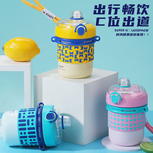 Botella de Agua UZSPACE con Diseño Moderno y Elegante para Adultos, Botella de Agua de Acero Inoxidable con Aislamiento de Doble Pared y Pajita - Product Image 6