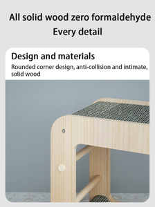 Fabbrica personalizzata eco-friendly E0 grado legno di betulla pannello multistrato solido modellazione <span class=keywords><strong>TV</strong></span> giocare a tiragraffi per gatti - Product Image 4