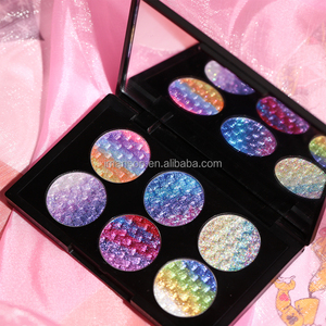 Thay đổi màu sắc ánh sáng lung linh kim Eyeshadow cầu vồng multichrome mặt Highlighter Palette Duochrome Eyeshadow Palette - Product Image 1