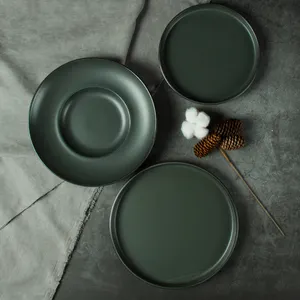 Conjunto cerâmico Vajilla China Ceramic Dinner set Personalizado Nórdico Porcelana Louça Matte Glaze Crockery Restaurante Usado