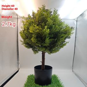 Gran interior sala de estar de pie <span class=keywords><strong>en</strong></span> suelo <span class=keywords><strong>maceta</strong></span> falso Milán bola planta decoración ornamento hierba artificial bola falso plástico - Product Image 6