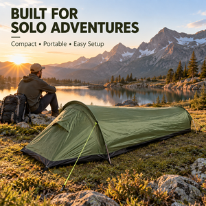 <b>Lightweight</b> Single Person Camping Tent Portable <b>Sleeping</b> <b>Bag</b> Shelter Aluminum Pole Outdoor Travel Tent - Product Image 3