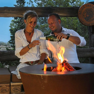 Barbecue Brasero de qualité supérieure, barbecue extérieur au charbon de bois en acier Corten pour jardin - Product Image 1