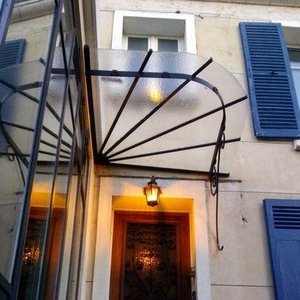 Tùy Chỉnh Rèn Sắt Cửa Sổ Tán Mái Hiên Tay Giả Mạo Scrollwork Chân Đế Cho Nhà Ngoài Trời Cửa Sổ Mưa Nơi Trú Ẩn Để Che Nắng - Product Image 2