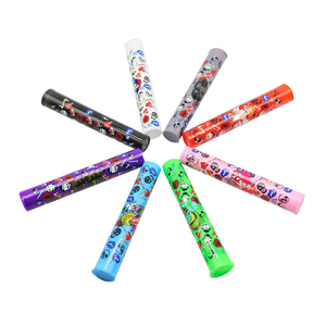 Tube en plastique écologique personnalisé avec logo, accessoires portables pour fumeurs, ouverture par pression, tube à ouverture sécurisée pour enfants, pour Halloween - Product Image 1