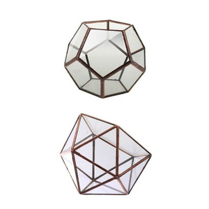 Cajas de Terrario de oro rosa de cristal geométrico, nuevo diseño, gran oferta - Product Image 2