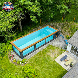 Luxury Outdoor Acrylic Window Plunge <b>Pool</b> Above Ground for Backyard Garden plunge <b>pool</b> one-piece <b>pool</b> - Product Image 5