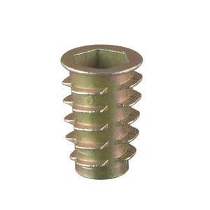 Écrous à filetage interne et externe en alliage de zinc M4 M5 M6 M8 M10 pour meubles de panneau, pièces intégrées durables - Product Image 1