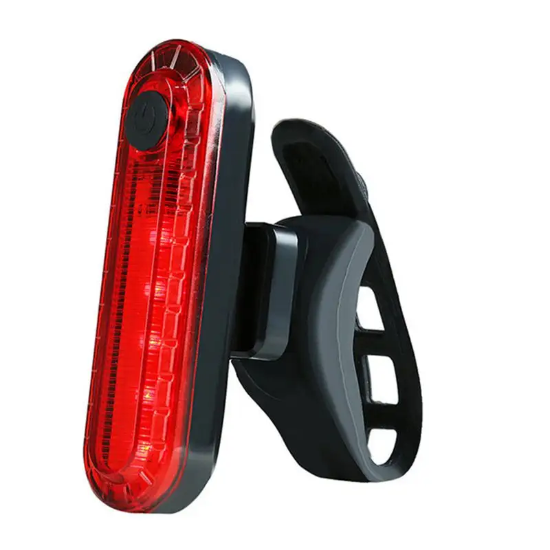 super bright 5 leds white red light beam rechargeable usb charging 4 light modes bike riding warning lamp bicycle rear light