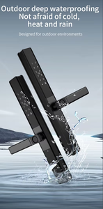 LifeLibero Tuya Slim Smart <strong>Door</strong> <strong>Knob</strong> Fingerprint Double Two Side Fingerprint Smart <strong>Door</strong> Lock for Aluminum <strong>Door</strong> Gate Lock Outdoor - Product Image 2