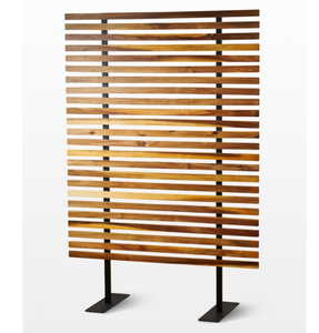 Écran d'intimité autoportant de diviseur de pièce <span class=keywords><strong>en</strong></span> <span class=keywords><strong>bois</strong></span> <span class=keywords><strong>naturel</strong></span> artisanal pour la décoration de bureau à domicile - Product Image 1