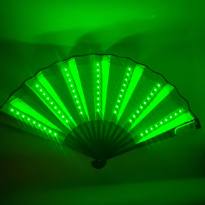 Fourniture d'événements promotionnels à piles Vente en gros Ventilateurs LED en bambou - Product Image 1