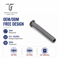 Rivets semi-tubulaires à tête plate en aluminium TianFang pour panneaux de distributeurs automatiques, prototypes d'ingénierie, finition anodisée, fourniture OEM