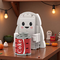 Ensemble de blocs de construction en plastique MOC fantaisie sur le thème d'Halloween, personnalisé pour la décoration de fête et les cadeaux de collection