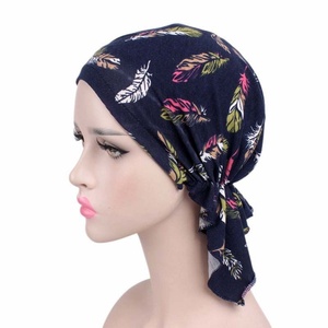 Women Soft Wrinkle <b>Head</b> Scarf Chemo Hat Turban Pre-Tied Headwear Bandana Headscarf Tichel for <b>Head</b> <b>Cover</b> Hair Loss Scarf Wrap - Product Image 4