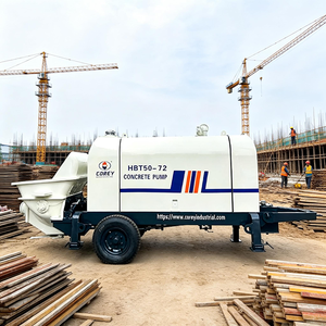 Pompe à béton diesel HBT50 en gros avec moteur, haute efficacité, système entièrement hydraulique, applications multifonctionnelles - Product Image 1