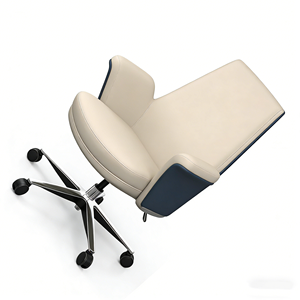 <span class=keywords><strong>Silla</strong></span> de Oficina Ejecutiva Giratoria de Diseño Moderno, Respaldo Alto de PVC, Reposacabezas Ajustable, <span class=keywords><strong>Reclinable</strong></span>, Altura Ajustable, Aluminio - Product Image 2