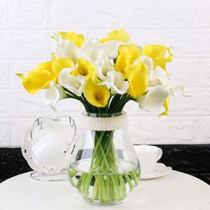 Faux Calla Lily Bouquet Grande Taille PU Fleur Décorative Artificielle pour la Fête des Mères Pâques Halloween Décorations - Product Image 4